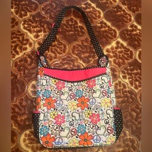 Peace Love Floral Waterproof Beach/Pool Bag